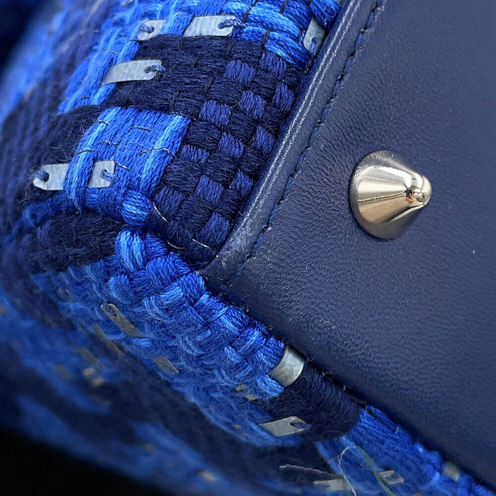 Christian Dior handbag Lady Tweed bag - Picture 7 of 12
